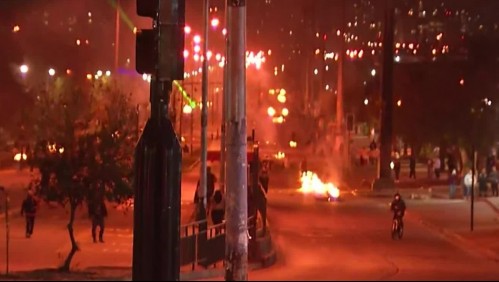 Incidentes en distintos puntos de Santiago tras conmemoración del 11 de septiembre