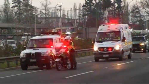 Alta congestión se registró en Ruta 5 al norte tras fatal accidente en Calera de Tango