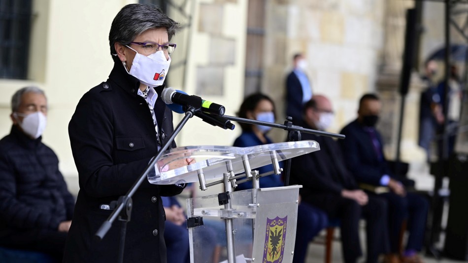 La alcaldesa de Bogotá, Claudia López. Alcaldesa de Bogotá pide perdón tras brutalidad policial que desató protestas en ese país