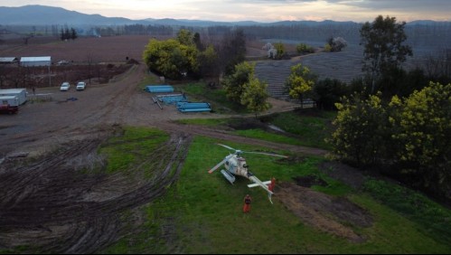 Ecocopter inicia vuelos de control de heladas para evitar pérdidas de cultivos