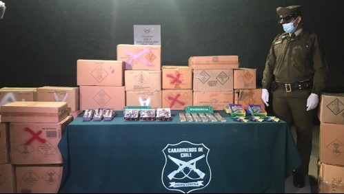 Detienen al 'Rey del cambiazo' tras incautación de 19 mil artificios para ser usados en velorios