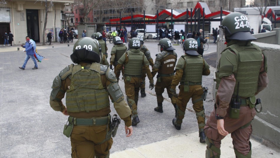 Imagen referencial de archivo Solicitan mejorar protocolos de Carabineros para situaciones violentas