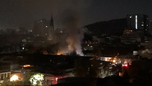 Incendio afectó a una vivienda en barrio Patronato en la comuna de Recoleta
