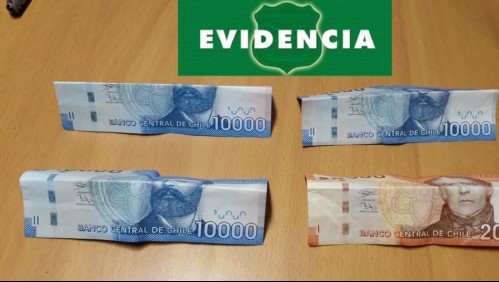 Detienen a sujeto por intentar sobornar a carabineros con $50.000