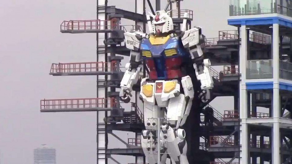 Como dibujo animado: Enorme robot japonés de 18 metros de altura da sus primeros pasos Como dibujo animado: Enorme robot japonés de 18 metros de altura da sus primeros pasos