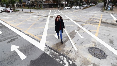 Implementan cruces peatonales estilo tokio en calles de Viña del Mar