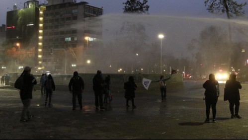 16 detenidos tras jornada de manifestación en Plaza Baquedano