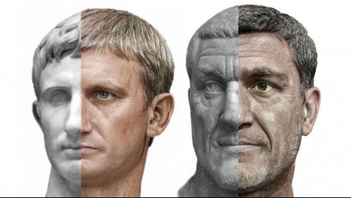 Artista 'reconstruye' los rostros de los principales emperadores romanos