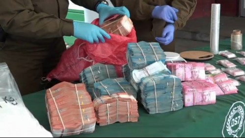 Narcotraficantes escondían saco de dinero con $158 millones en Puerto Montt