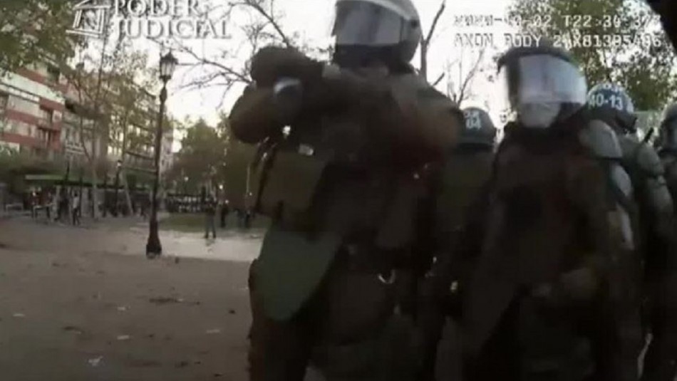 Audiencia contra carabinero: Presentan video del procedimiento como prueba donde joven cae a río Audiencia contra carabinero: Presentan video del procedimiento como prueba donde joven cae a río
