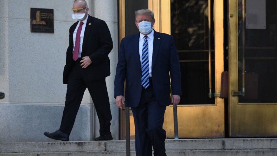 Donald Trump abandona hospital Donald Trump es dado de alta tras ser hospitalizado a causa del coronavirus