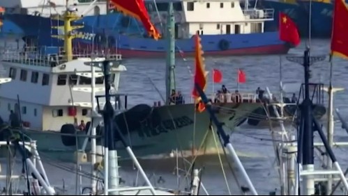 Alerta por presencia de más de 300 barcos pesqueros chinos cerca de las costas chilenas