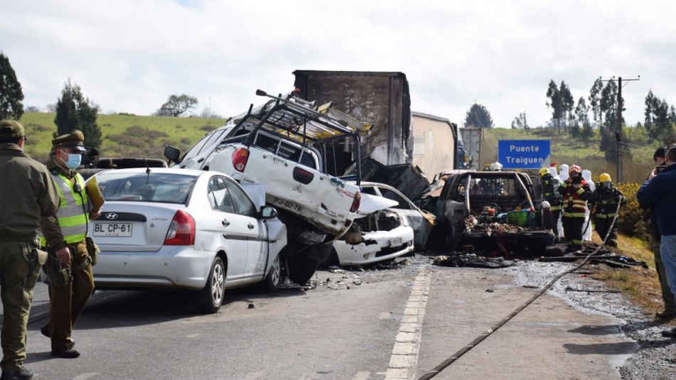 Accidente en Victoria Confirman identidad de fallecidos en accidente en Victoria: Son dos carabineros en retiro