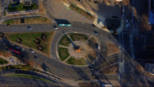 Así se encuentra en estos momentos Plaza Italia