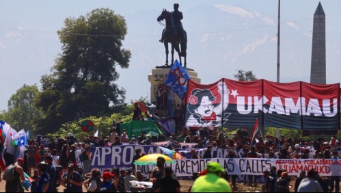 Imágenes de la manifestación en Plaza Italia por el 18 de octubre