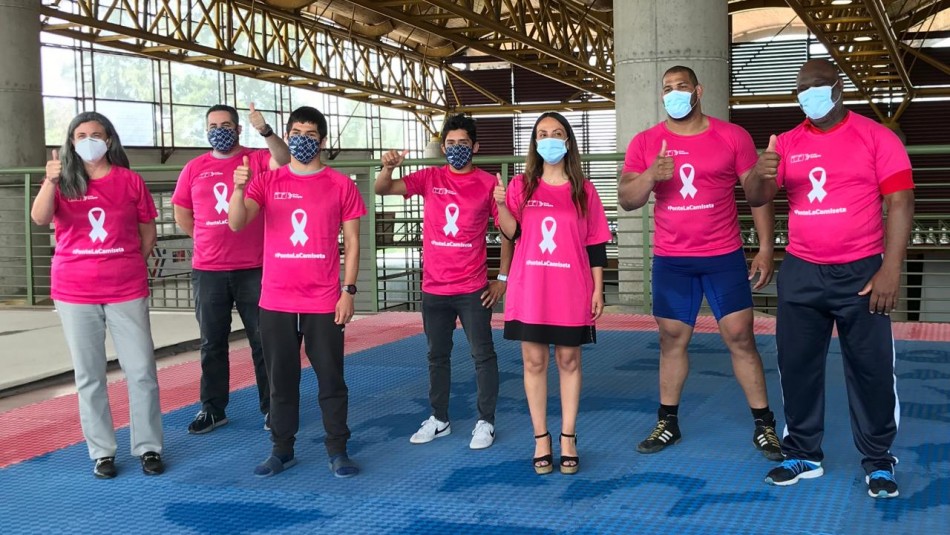 Campaña Cáncer de Mama Deportista se unen a campaña contra el Cáncer de Mama.