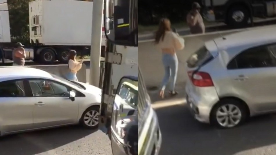Conductora ebria Mujer ebria protagoniza incidente en ruta Bío Bío.