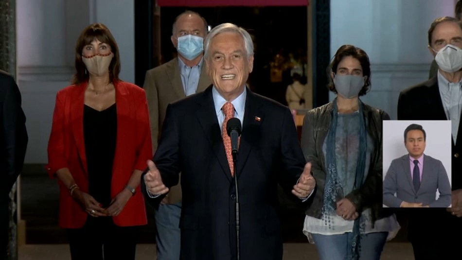 Piñera tras victoria del Apruebo: Piñera tras victoria del Apruebo: