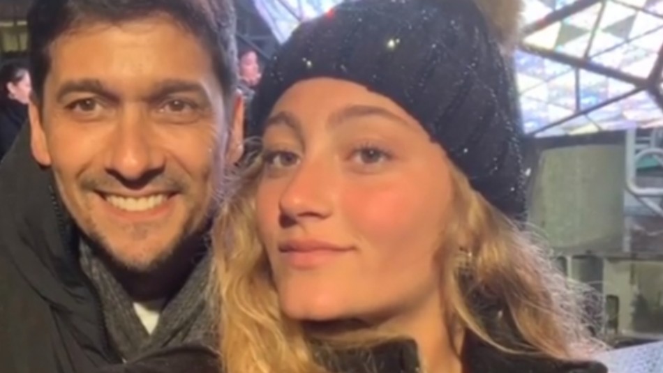Rafael Araneda y su hija Florencia