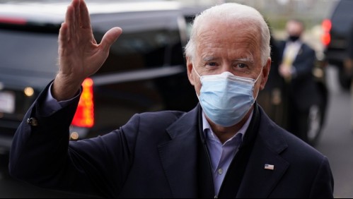 'Voy a declarar la victoria ahora', bromea Joe Biden durante votación