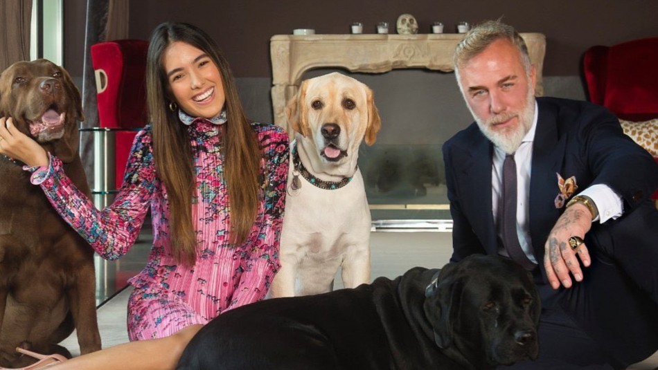Gianluca Vacchi y su esposa