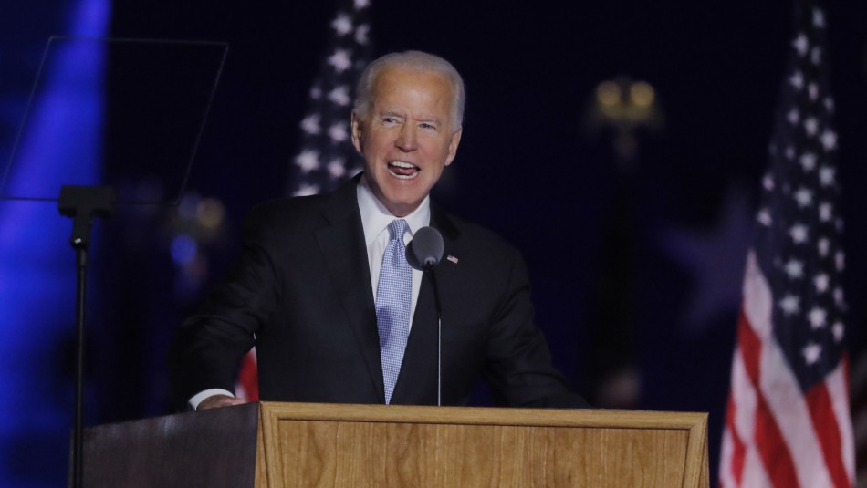 Joe Biden Biden da su primer discurso como presidente electo de EEUU:
