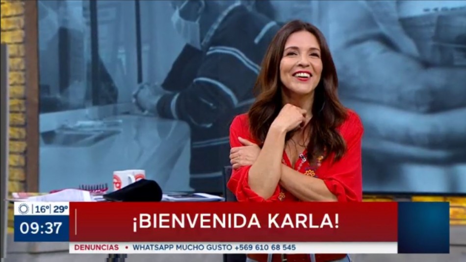 Karla Constant volvió a la animación del Mucho Gusto: Karla Constant volvió a la animación del Mucho Gusto: