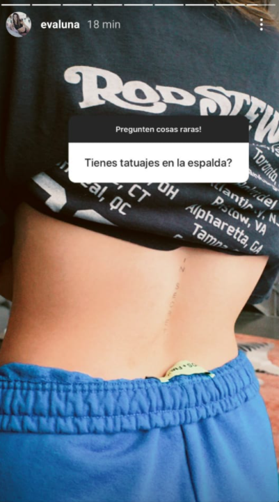 Evaluna Montaner muestra por primera vez el tatuaje que tiene en la espalda: "En Secreto" - Meganoticias