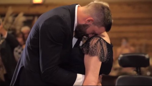 El emotivo video de un hijo bailando en su matrimonio con su madre con ELA