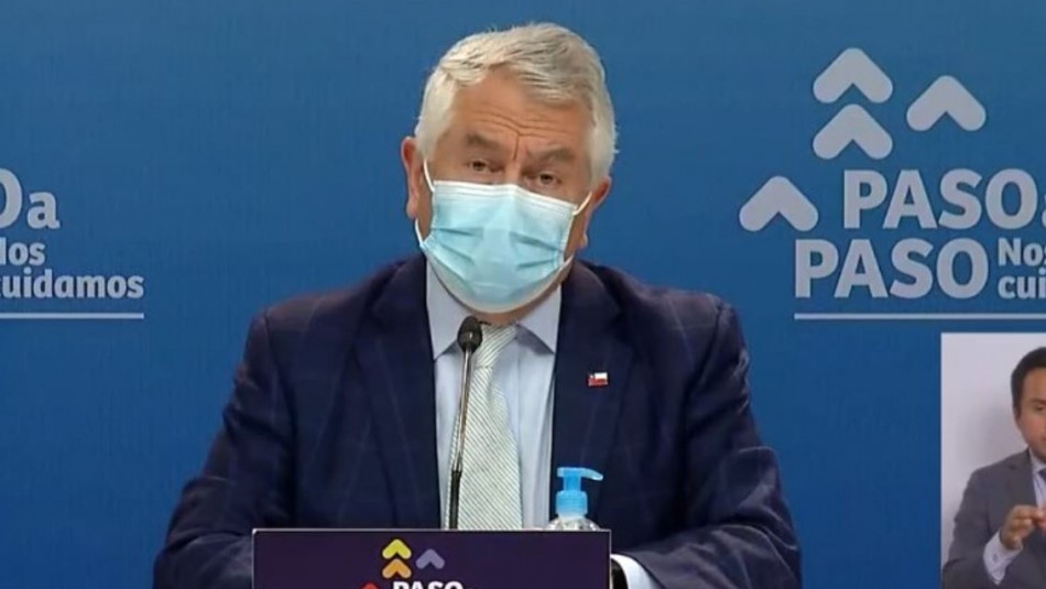 Enrique Paris. Ministro de salud por cuarentenas en Osorno y Puerto Montt: