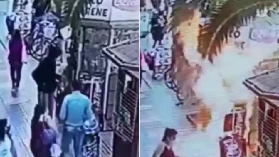 Video muestra a sujeto quemando un kiosko en Melipilla tras rociarlo con líquido acelerante Video muestra a sujeto quemando un kiosko en Melipilla tras rociarlo con líquido acelerante