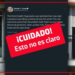 Fact checking: ¿La OMS cambió su recomendación sobre los confinamientos prolongados? Fact checking: ¿La OMS cambió su recomendación sobre los confinamientos prolongados?
