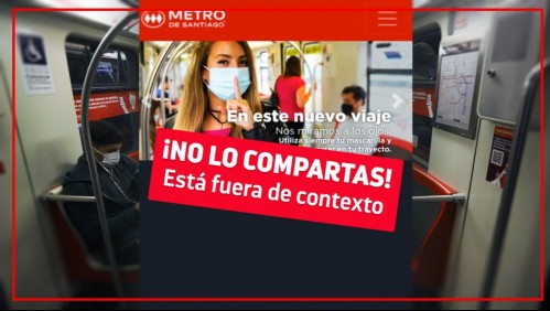 Fact Checking: ¿Está prohibido hablar en el Metro de Santiago para no propagar el coronavirus?