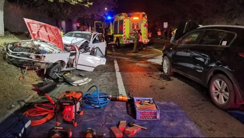 Violenta colisión múltiple deja un joven muerto y 4 lesionados en Los Andes