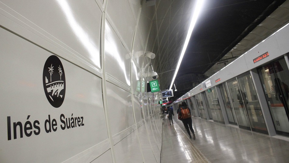 Estación de Metro Inés de Suárez. Metro informa del cierre de tres estaciones hasta el domingo 22 de noviembre