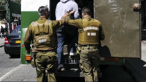 Más de 1.300 personas fueron detenidas por Carabineros en las últimas 24 horas