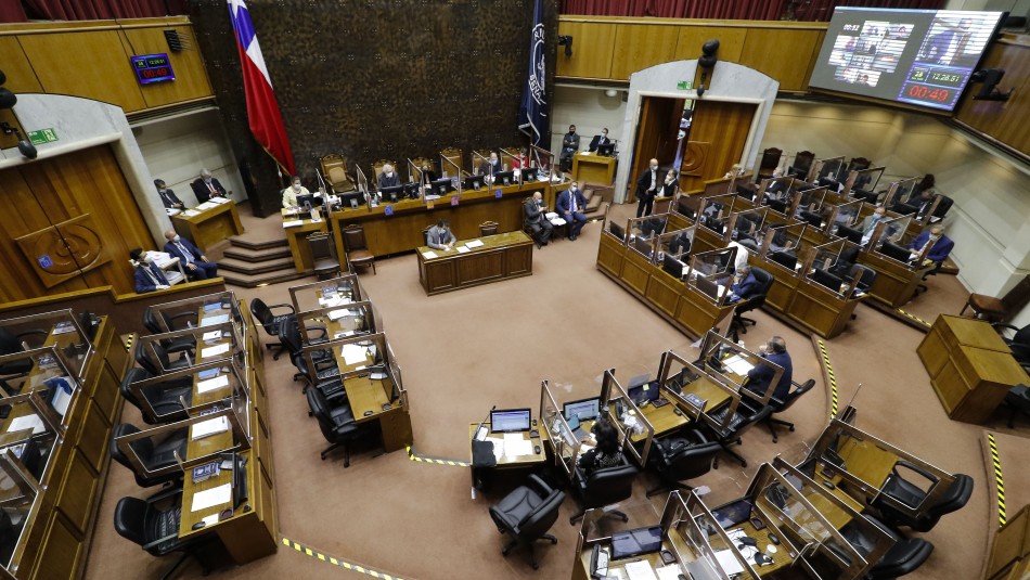 Sala del Senado Retiro del 10%: Este jueves continuará debate y votación del proyecto de reforma constitucional