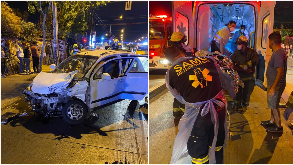 Conductor sufre la amputación de su brazo tras violento accidente en Maipú Conductor sufre la amputación de su brazo tras violento accidente en Maipú