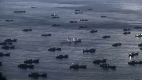 Armada vigila flota pesquera china que navega frente a las costas chilenas