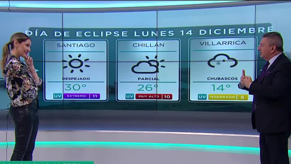 Jaime Leyton anticipa: Precipitaciones y cielo nublado para el día del Eclipse Solar Jaime Leyton anticipa: Precipitaciones y cielo nublado para el día del Eclipse Solar