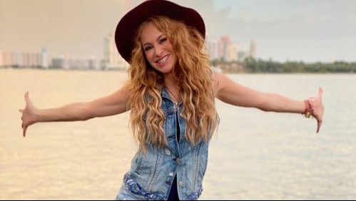 Paulina Rubio reaparece con sus dos hijos en el encendido del árbol de Navidad de Bayfront Park