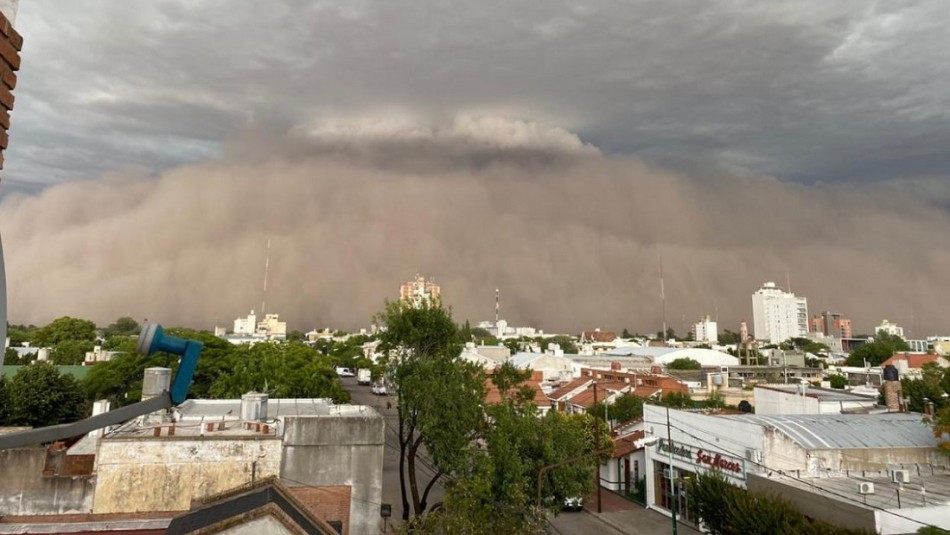 “It seems science fiction”: The videos of the impressive sandstorm that hit Argentina