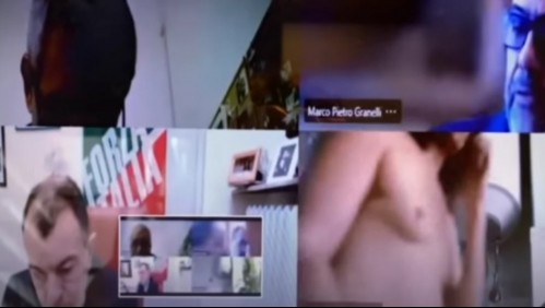 Concejal italiano se da una ducha por videollamada: 'Me traicionó la tecnología'