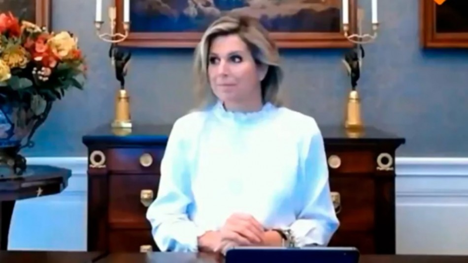 Reina Máxima de Holanda La reina Máxima de Holanda escucha un comentario grosero en Zoom y su reacción se hace viral