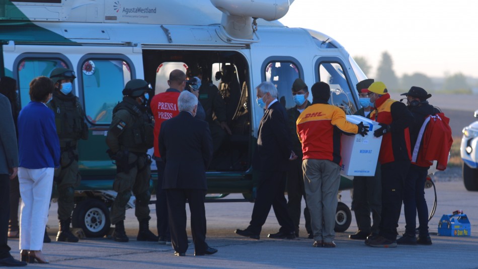 Piñera tras llegada a Chile de vacuna contra el coronavirus: Piñera tras llegada a Chile de vacuna contra el coronavirus: