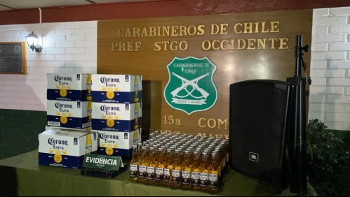 30 detenidos en fiesta clandestina con cámaras de seguridad para alertar fiscalizaciones