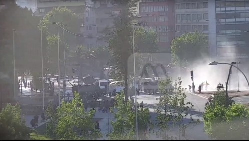 Incidentes provocan cortes de tránsito en sector de Plaza Italia