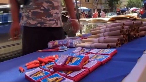'Mi hija tiene 4 años y los maneja': Venta descontrolada de fuegos artificiales en Meiggs