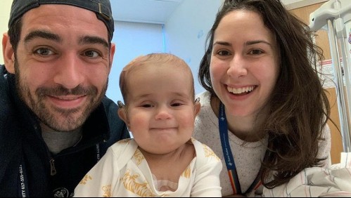 La dolorosa despedida de periodista a su hija de 9 meses que murió por extraño cáncer