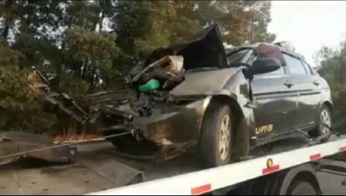 Un fallecido y tres lesionados deja accidente en Ruta 5 Sur en Chillán